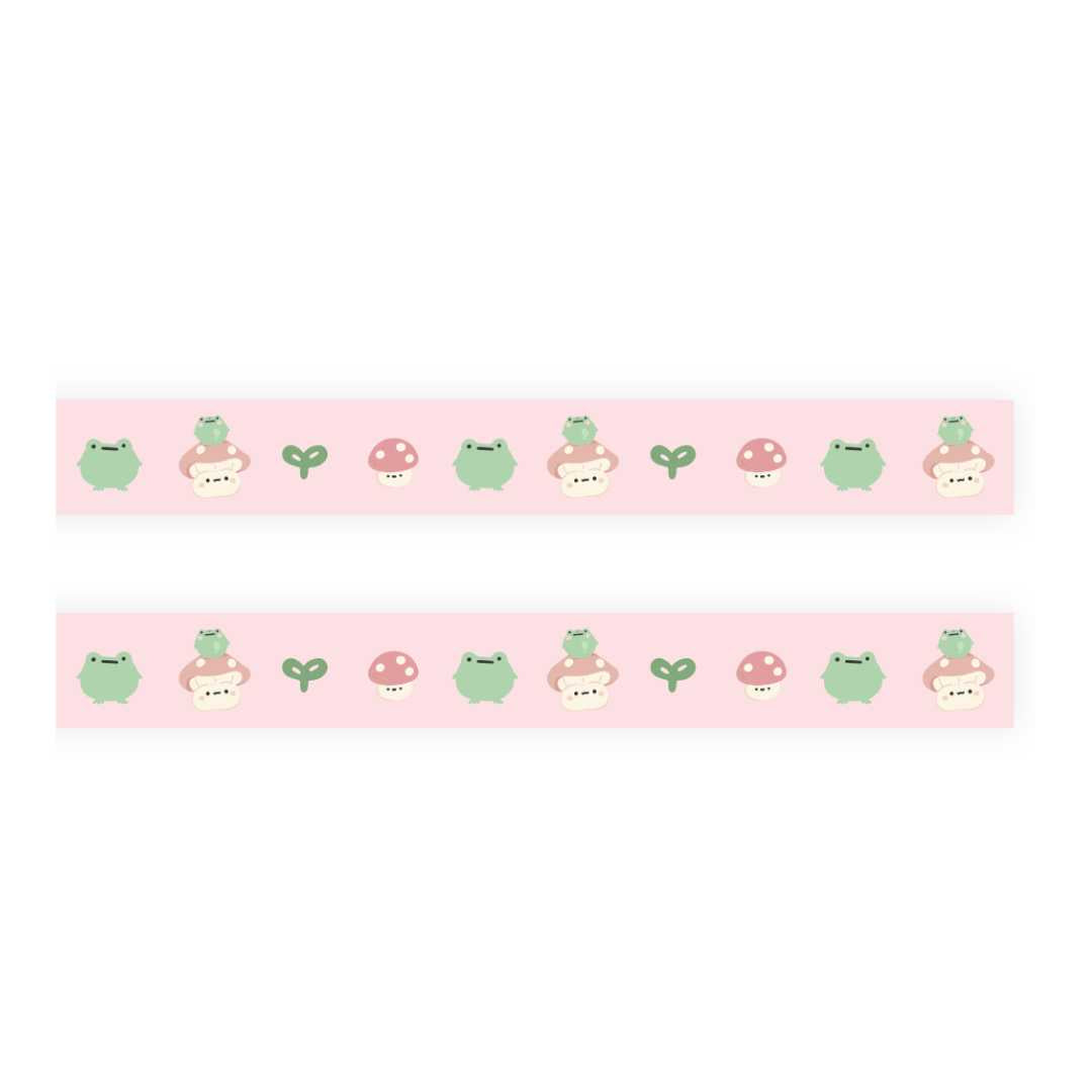 Pink and Green Clouds Washi Tape – Kawaii Desuk