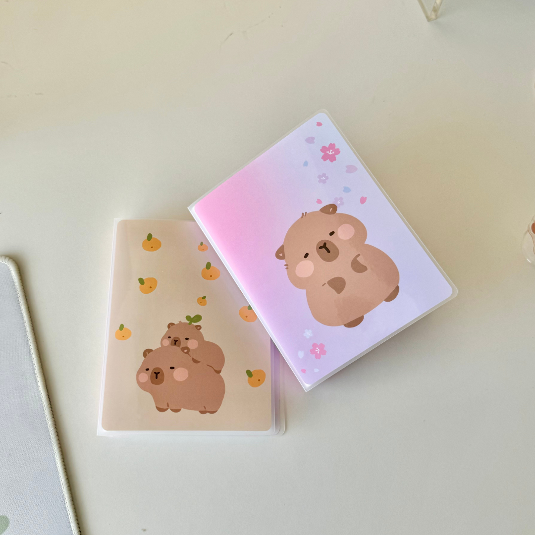 Kapi the Capyara Sticker Album – Paper Sutekka Stationery