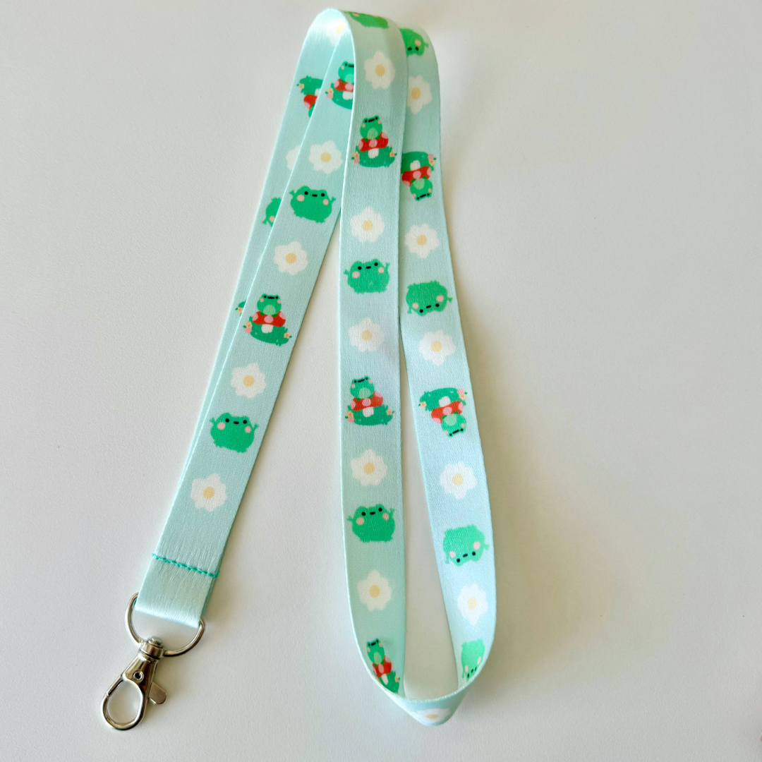 succulent lanyard Dudu the Frog Lanyard