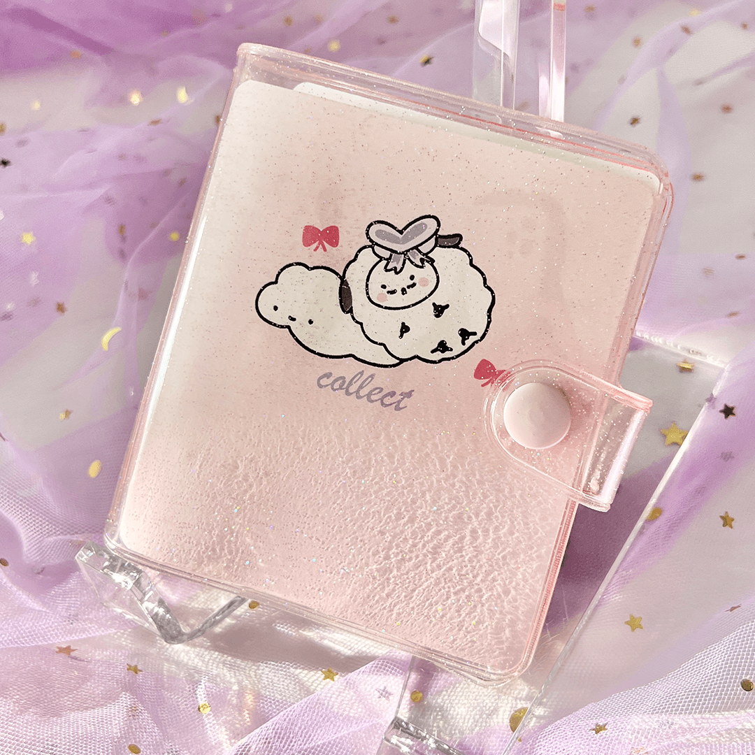 Momo Dreamy Cloud Mini Pink Glitter 3-Ring Binder – Paper Sutekka  Stationery ペーパーステッカー