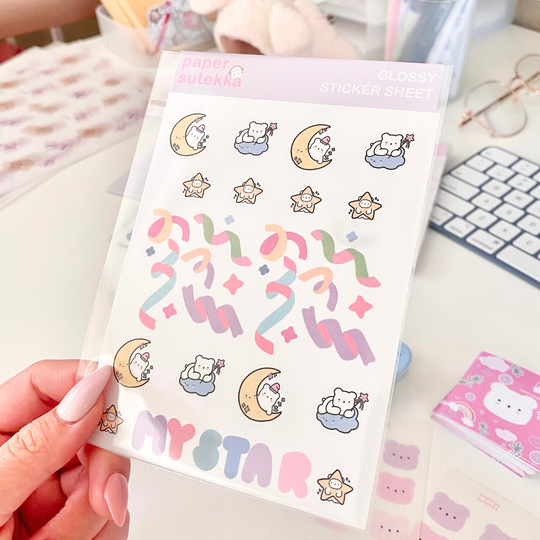 Cute Stickers Ribbon PnG