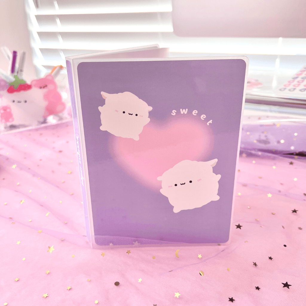 Mochi Hearts Lilac Sticker Album - papersuteka