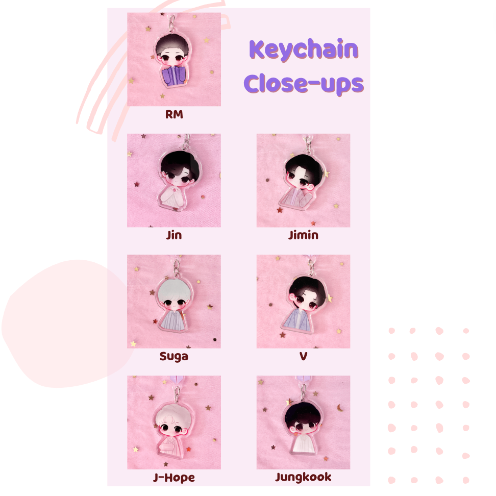 Bts 2025 holographic keychain