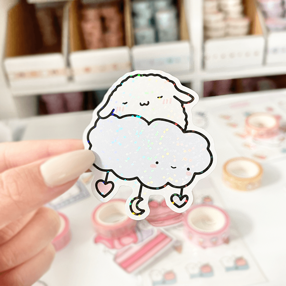 Mochi Dreamy Cloud Vinyl Sticker - Paper sutekka