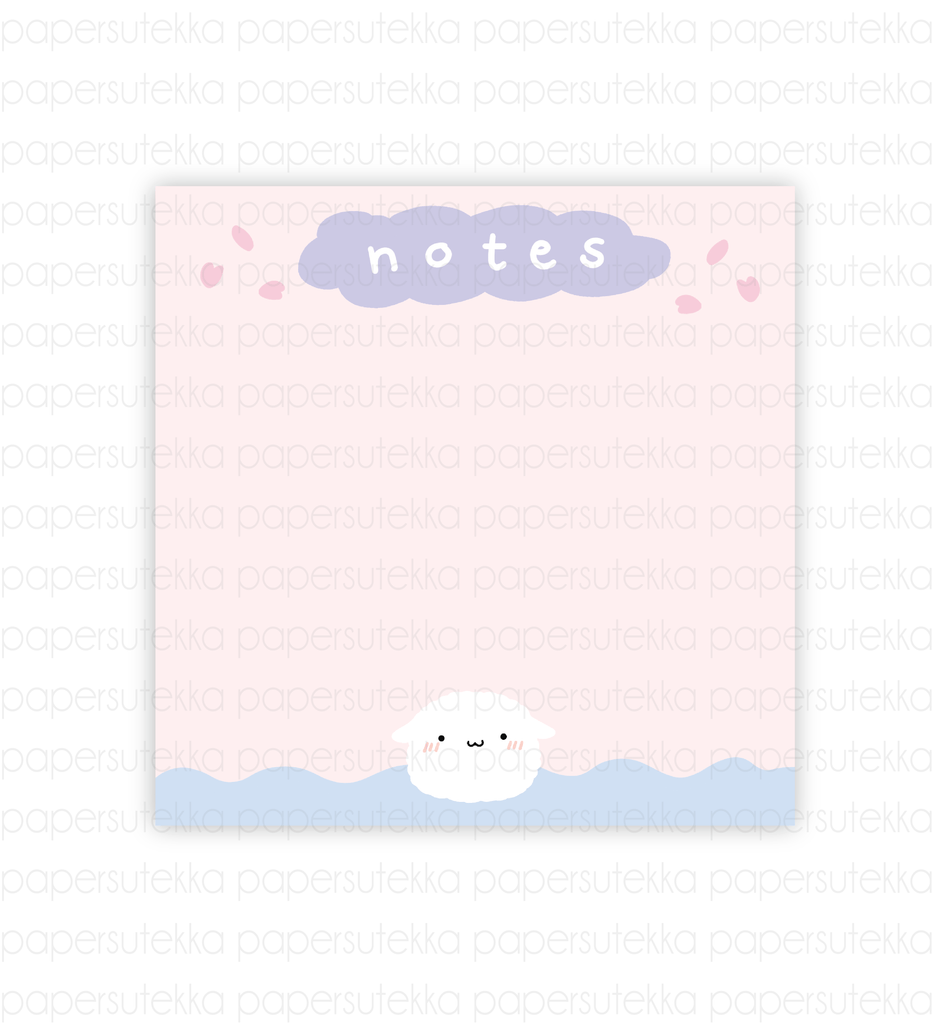 Mochi "Notes" Cherry Blossom Memo Pad - paper sutekka