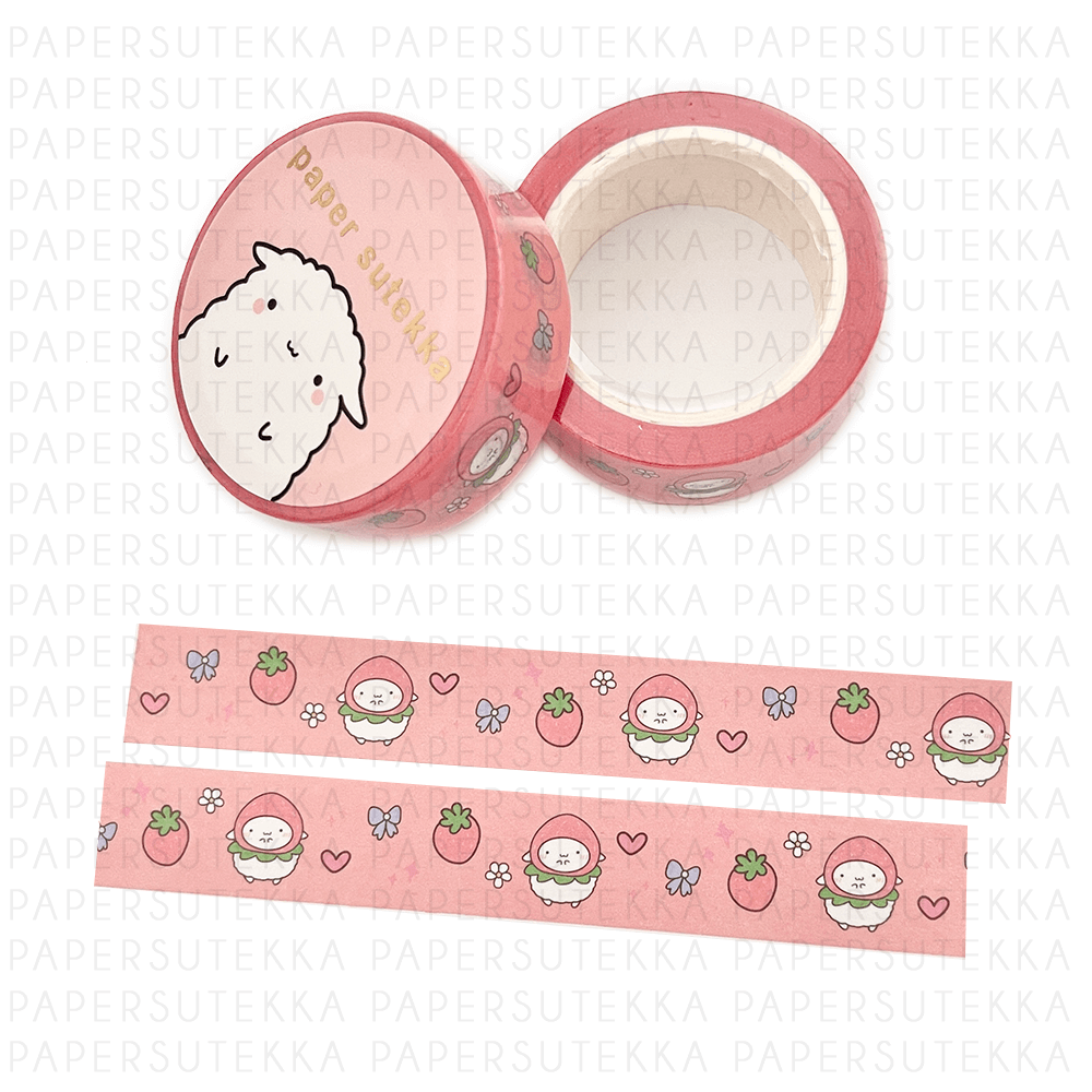 Mochi Strawberry Washi Tape - paper sutekka