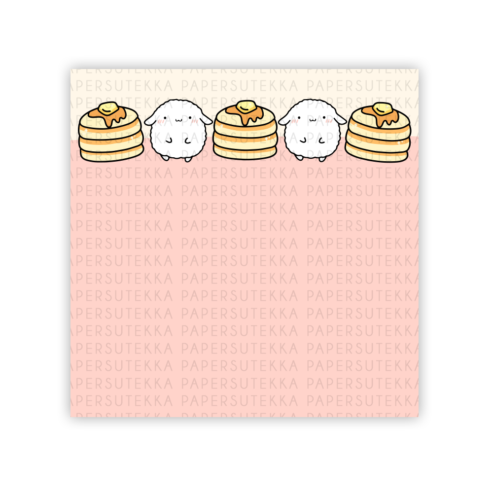 Mochi Coral Pancakes Memo Pad - Paper Sutekka