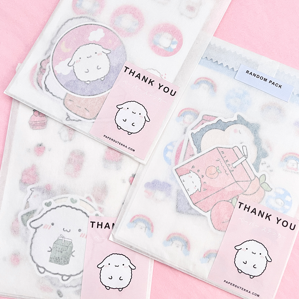 Random Sticker Sheets RANDOM STICKER PACK β Paper Sutekka Stationery