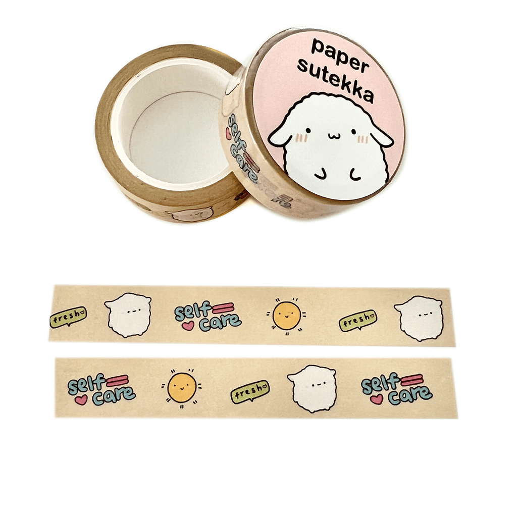 Self Care Washi Tape (Mochi) - Clean, Fresh, Sun - paper sutekka