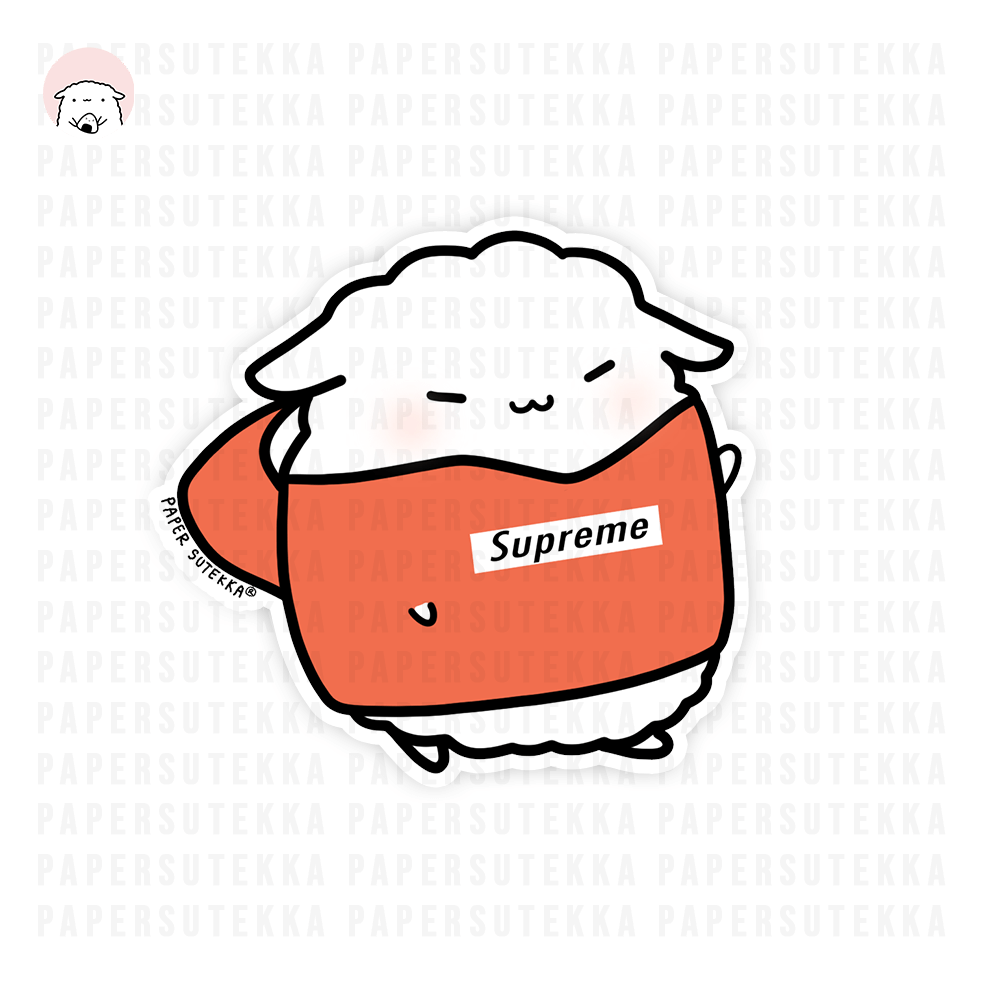 Mika Supreme Hoodie Vinyl Sticker Paper Sutekka Stationery