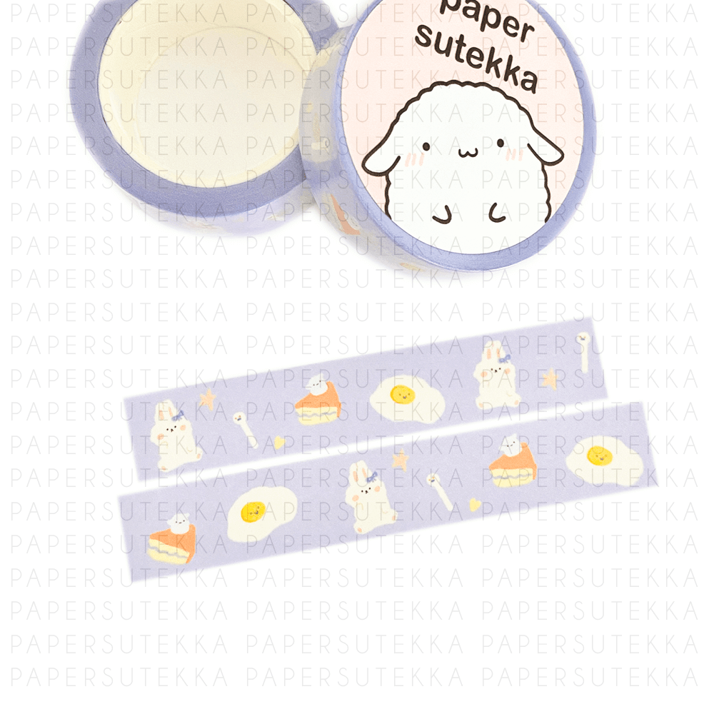 Breakfast Bunny and Mochi Cake Washi Tape - paper sutekka