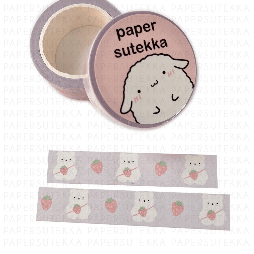 Polee Strawberry Washi Tape - papersutekka
