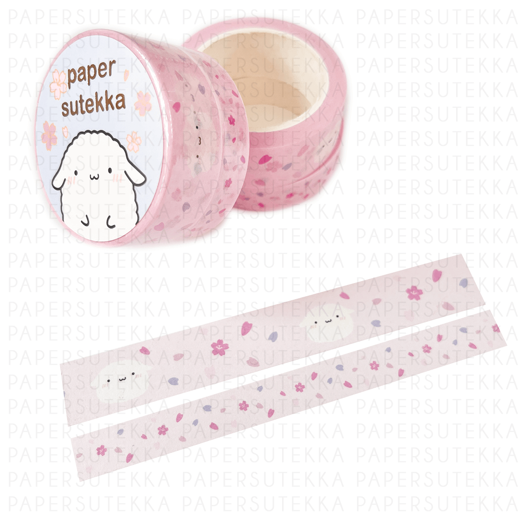 Mochi Cherry Blossom Petals Washi Tape Set of 2 – Paper Sutekka Stationery  ペーパーステッカー